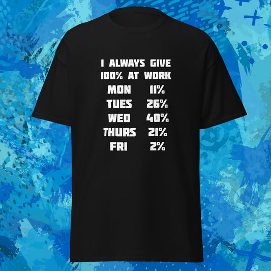 I Always Give 100 Percent at Work T-Shirt